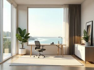 Oficina privada luminosa en Málaga, dentro de un coworking moderno y profesional.